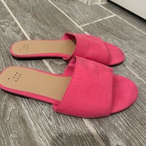 A New Day Target Sandals size 9 Pink all Material very soft
